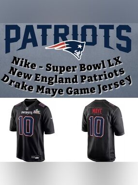 Nike - Super Bowl LX New England Patriots Drake Maye #10 Game Jersey (Men)